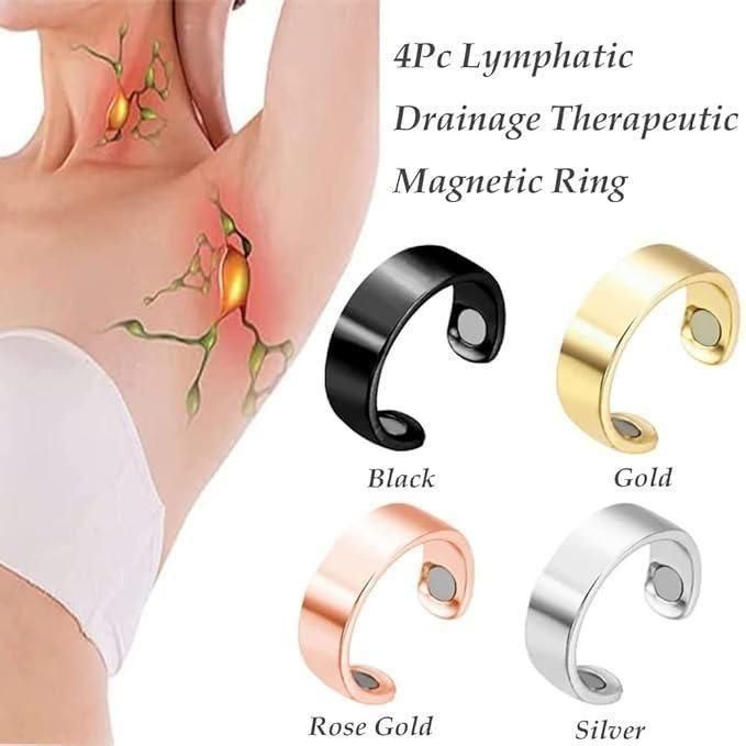 🌿 Magnetic Therapy Ring – Natural Support for Lymphatic Health 🌿