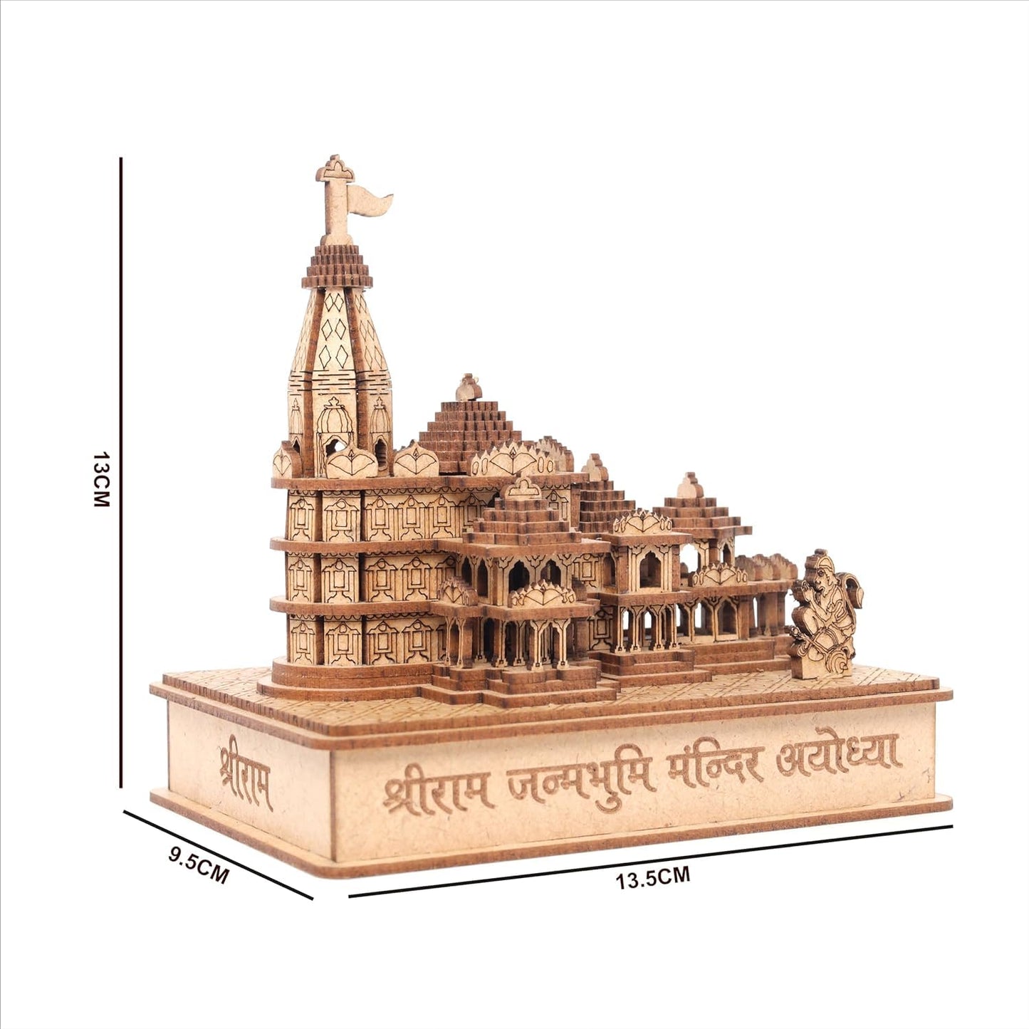 Ram Mandir Ayodhya Model for Car Dashboard